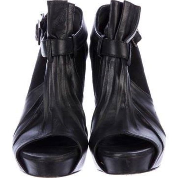 JENNI KAYNE PEEP TOE PLATFORM BOOTIES - Picture 3 of 5